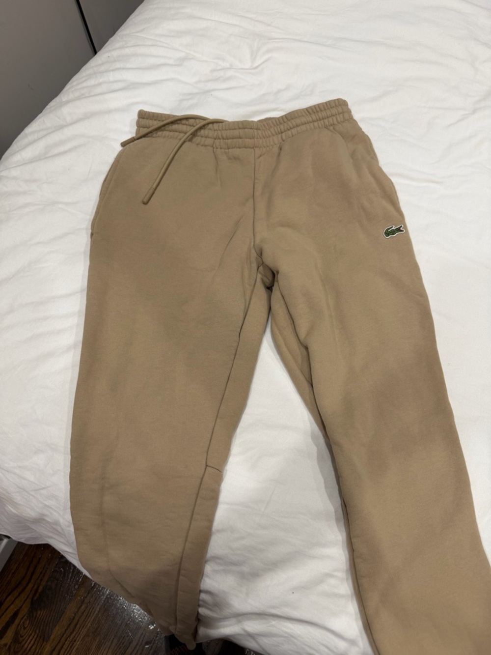 Lacoste Beige/Tan Crewneck Sweatshirt & Joggers Set - Picture 3 of 5